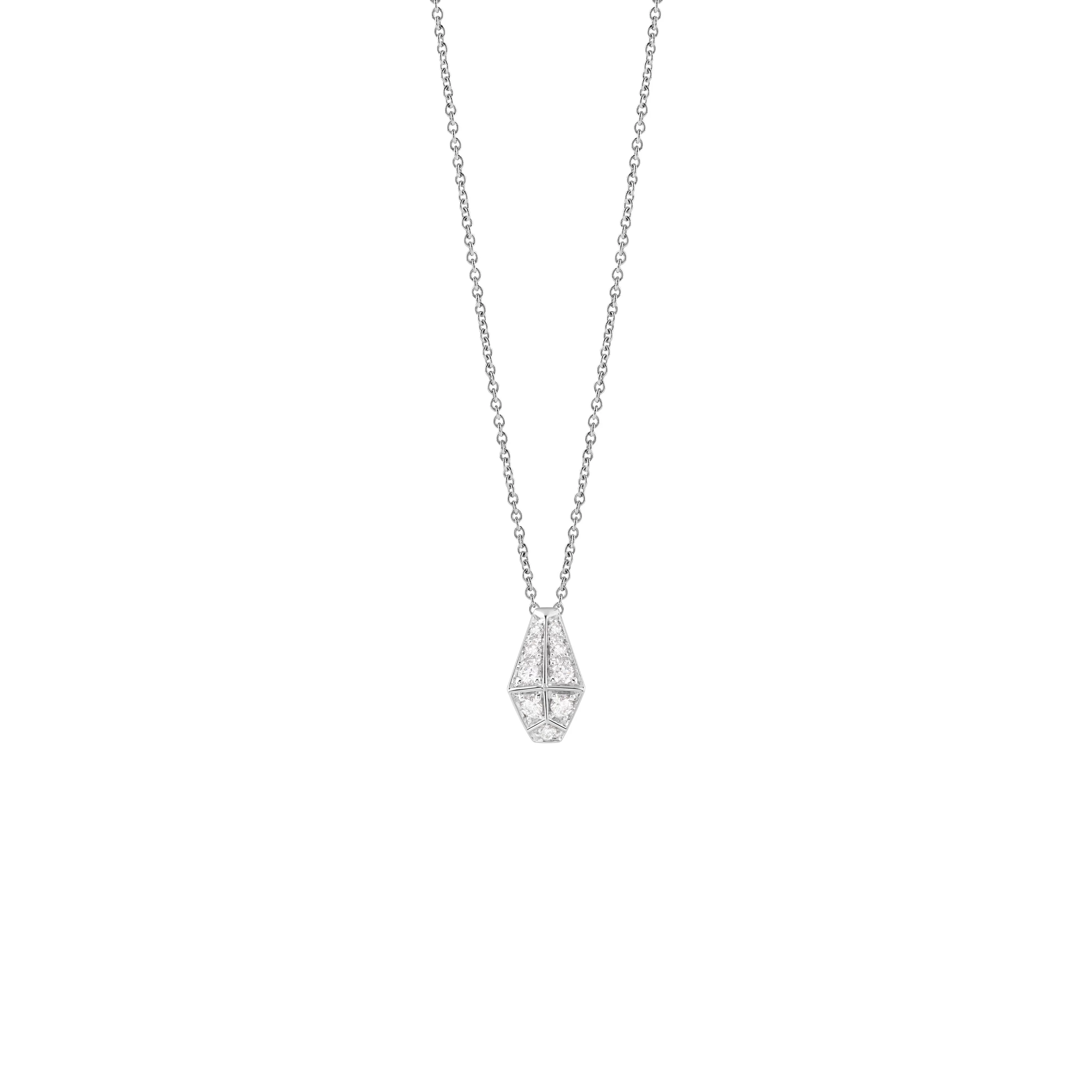 Salvini gioielli Collana in oro bianco con diamanti e hybrid ceramic rossa^Uomo Collane | Eva